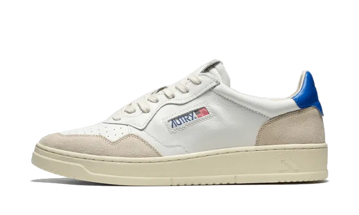 Medalist Leather Suede Low White Light Blue - AULM-LS49