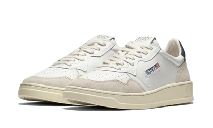 Medalist Leather Suede Low White Navy - N/A