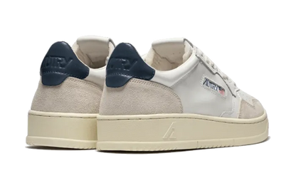 Medalist Leather Suede Low White Navy - N/A