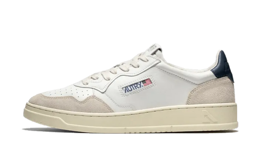 Medalist Leather Suede Low White Navy - N/A