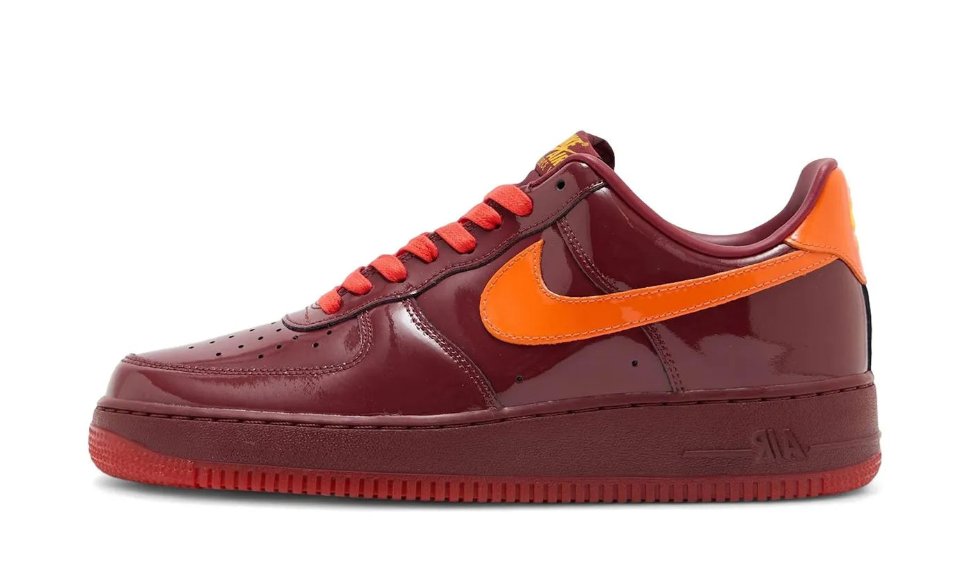 Air Force 1 Low Patent Leather Dark Team Red Safety Orange - IO4489-601