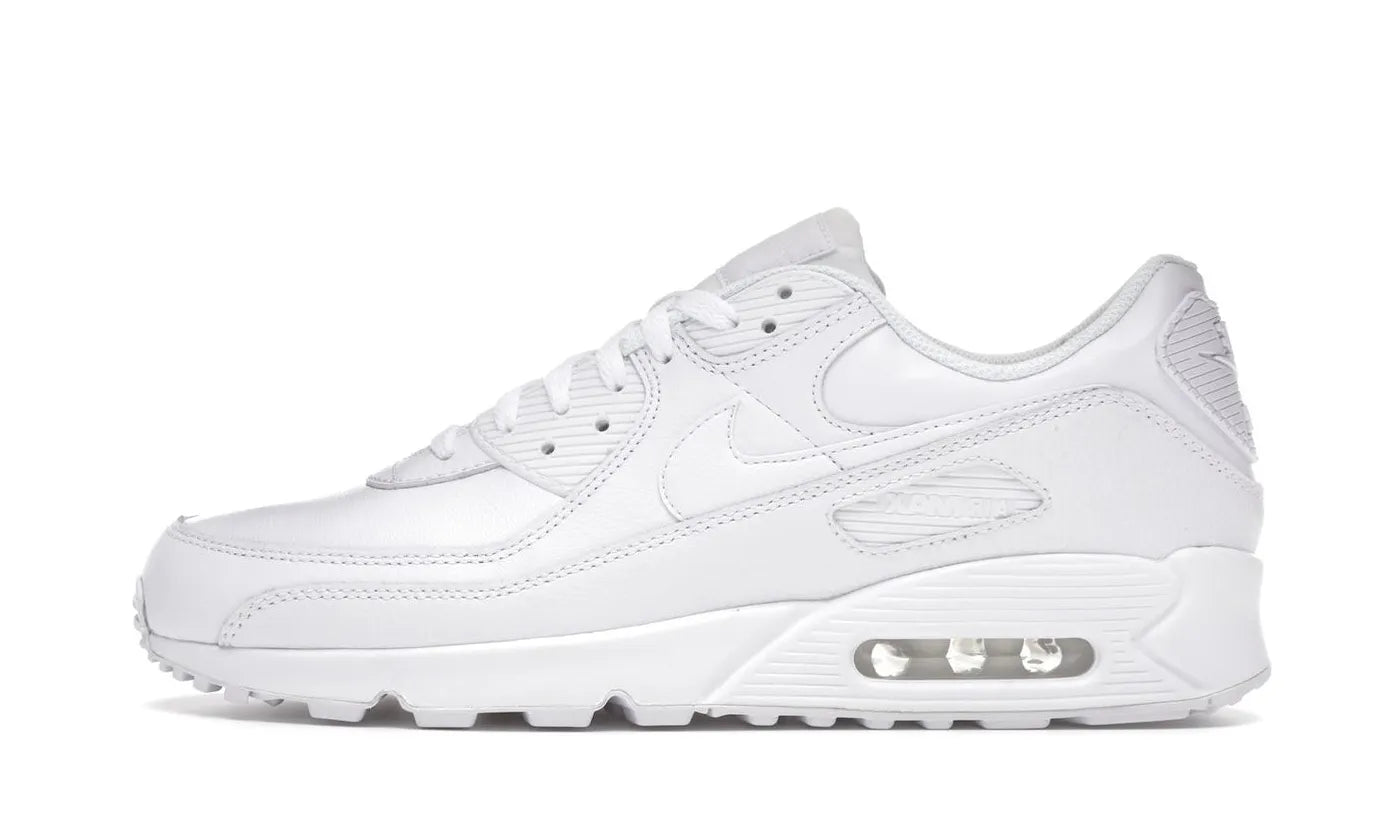 Air Max 90 Leather Triple White - CZ5594-100