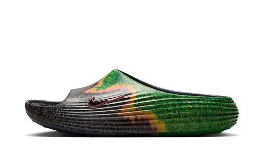 ReactX Rejuven8 Slide .SWOOSH Touch Grass Dark Smoke Grey Kelly Green - IR0459-001