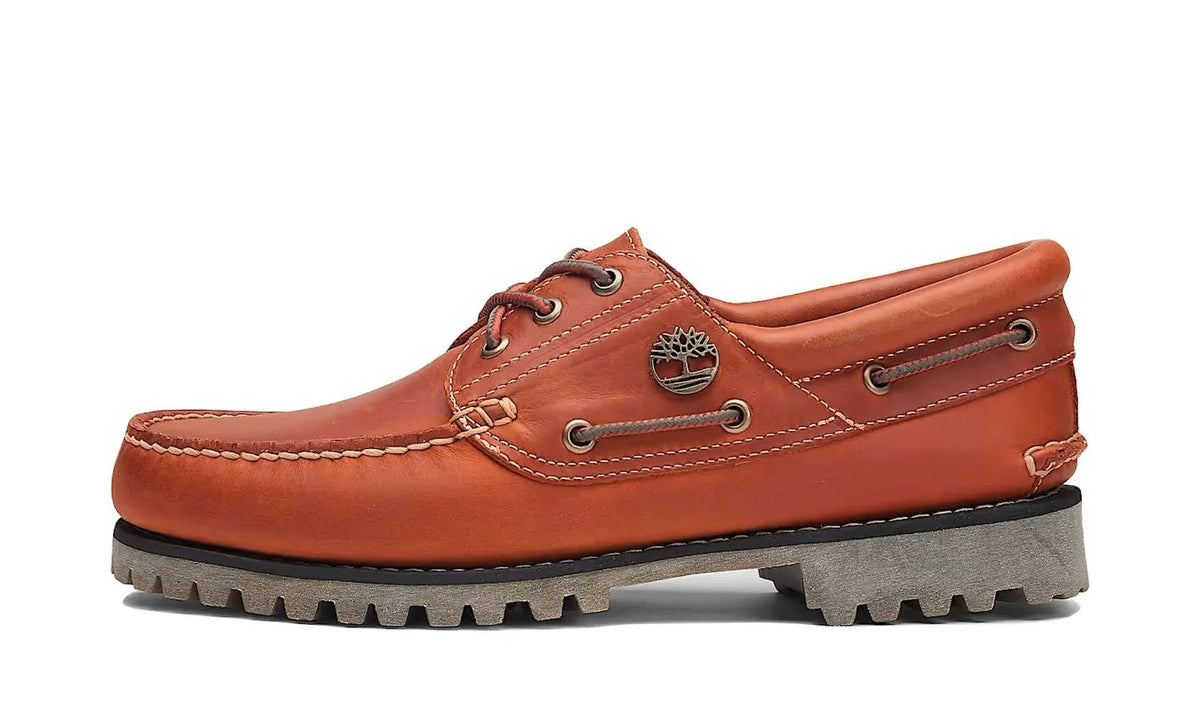 3-Eye Lug Handsewn Boat Shoe Orange - TB0A2PDQ-EJD