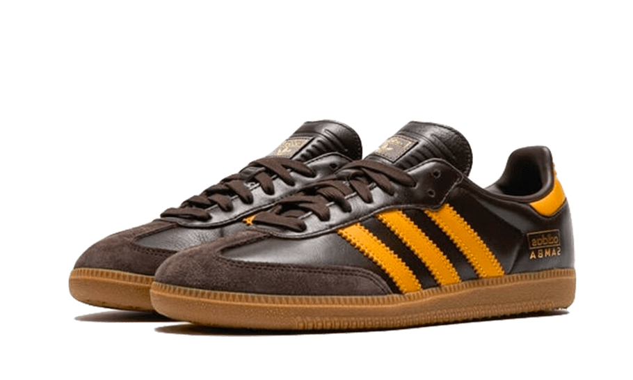 Adidas Samba OG Dark Brown Yellow - IG6174