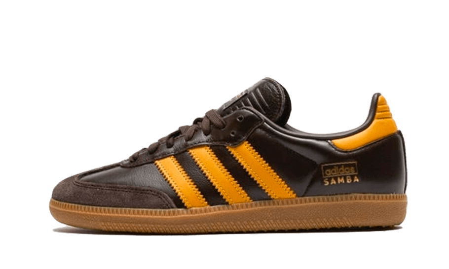 Adidas Samba OG Dark Brown Yellow - IG6174