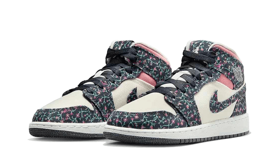 Air Jordan Air Jordan 1 Mid Floral Canvas - FJ3451-001